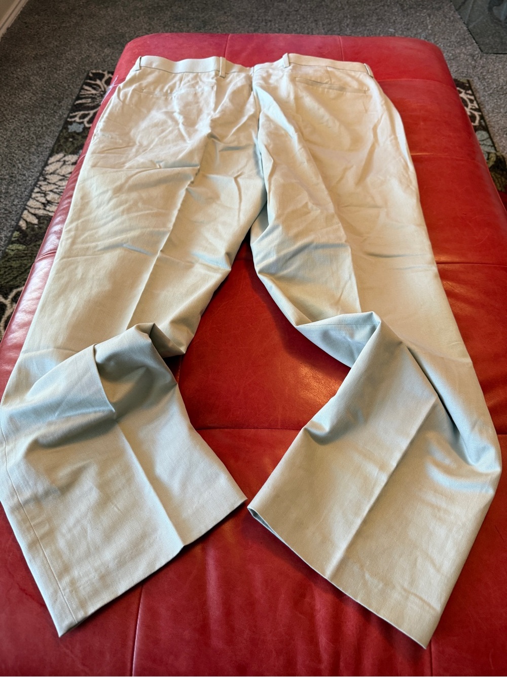 Mode of One Classic Men's Light Beige Flat-Front Chino Pants size 40